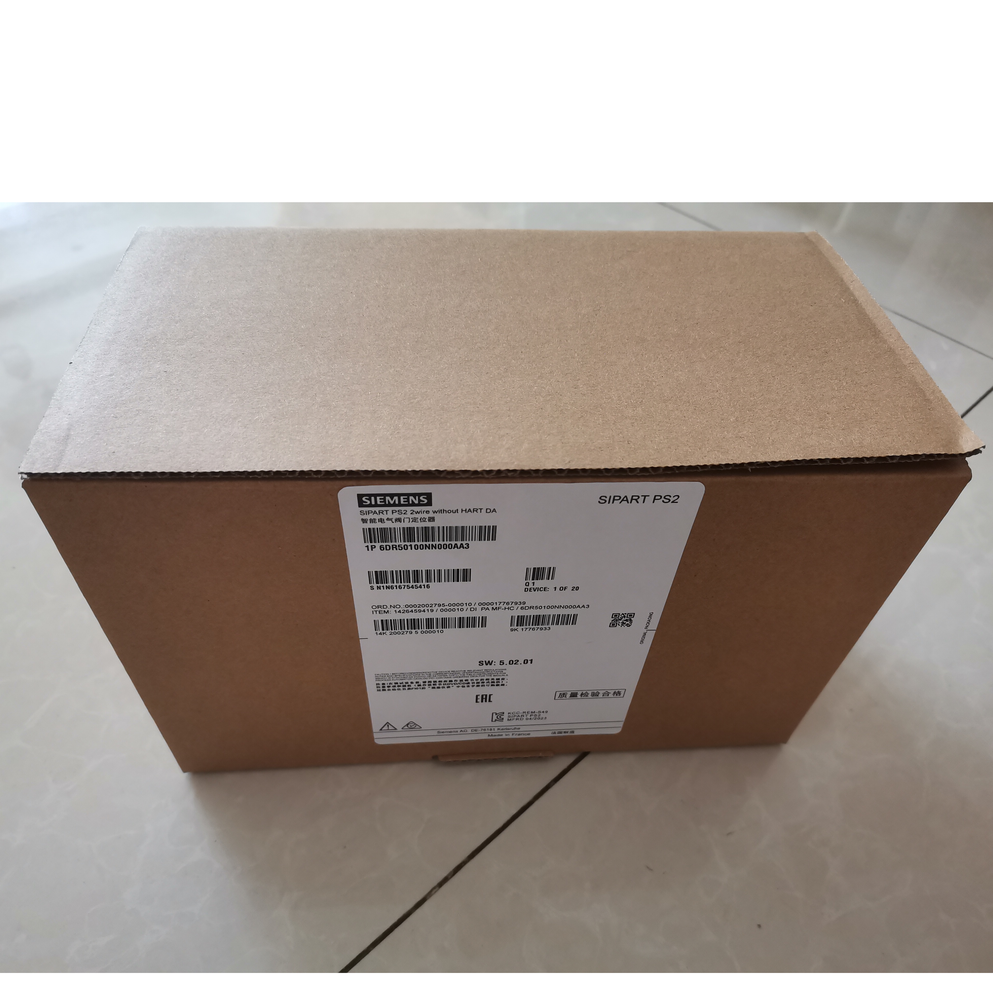 6DR5120-0NN00-0AA0 | Siemens | Image Similar SIPART PS2 Smart Electropneumatic Positioner